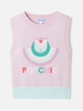 Jacadi Pink Knit Wool Vest